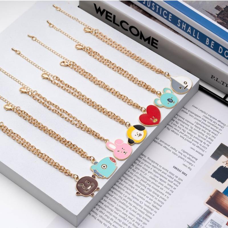 Bracelet BT21 GOLD - BEST KPOP SHOP