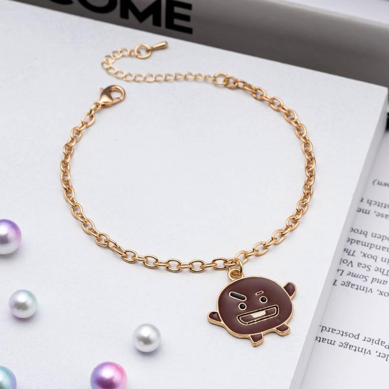 Bracelet BT21 GOLD - BEST KPOP SHOP
