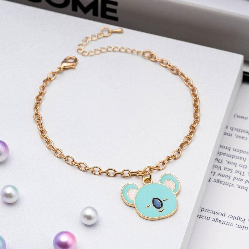 Bracelet BT21 GOLD - BEST KPOP SHOP