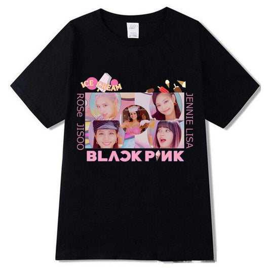 T-shirt ICE CREAM Blackpink - BEST KPOP SHOP