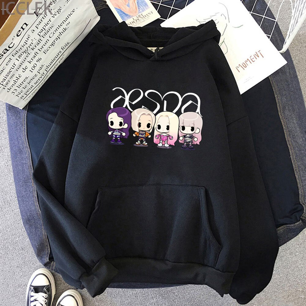 Sweatshirt Cartoon Aespa