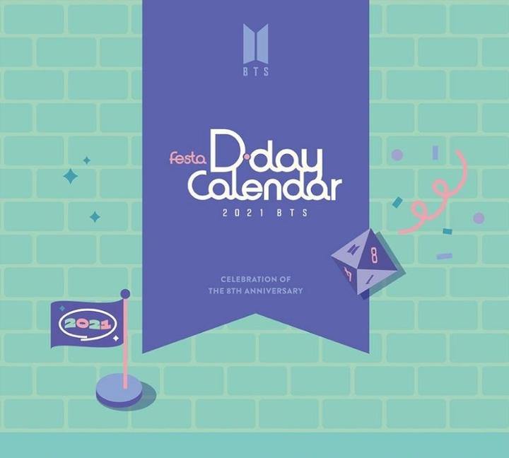 BTS FESTA D-DAY CALENDAR : Celebration of The 8th Anniversary - BEST KPOP SHOP