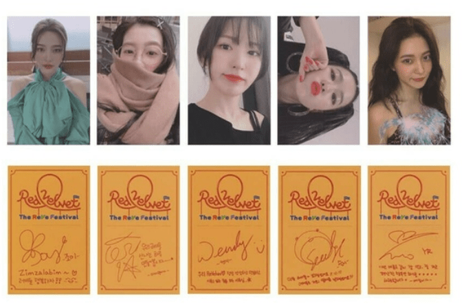 PHOTOCARDS RED VELVET // BAD BOY - BEST KPOP SHOP